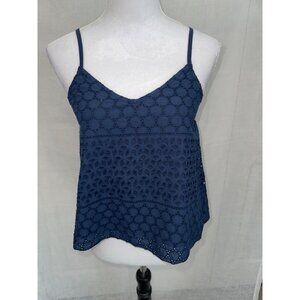 Hollister Navy Blue Lace Cami Top - NEW size XS X-small